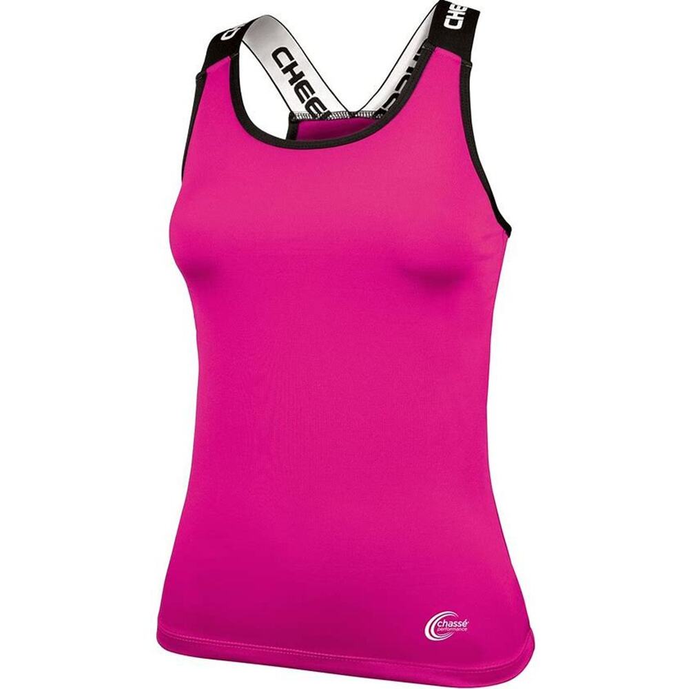 Dance Top Chasse Cheer Small Adult Hot Pink Jazz Cheer Tumbling Gymnast Top